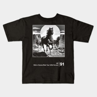 U2 / Minimalist Graphic Design Fan Artwork Kids T-Shirt